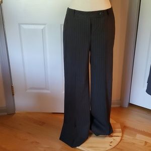 Loft dress pants - "Ann" in black pinstripe